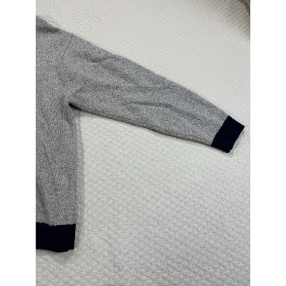 Structure V-Neck Sweater Tennis Lambswool | Cream & Blue‎ | Size X-Large - Picture 4 of 15